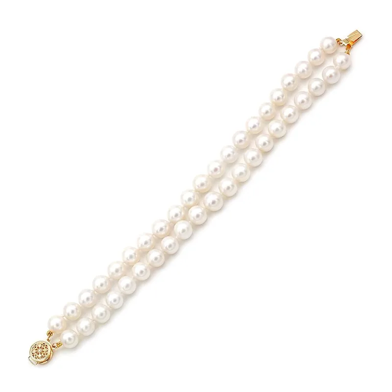 TBS Creations Βραχιόλι με μαργαριτάρια Fresh Water Pearl από χρυσό 14 καρατίων BSB112975