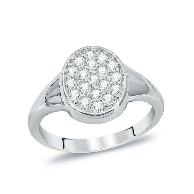 Δαχτυλίδι Chevalier από Λευκό Χρυσό 14 Καρατίων DX1599