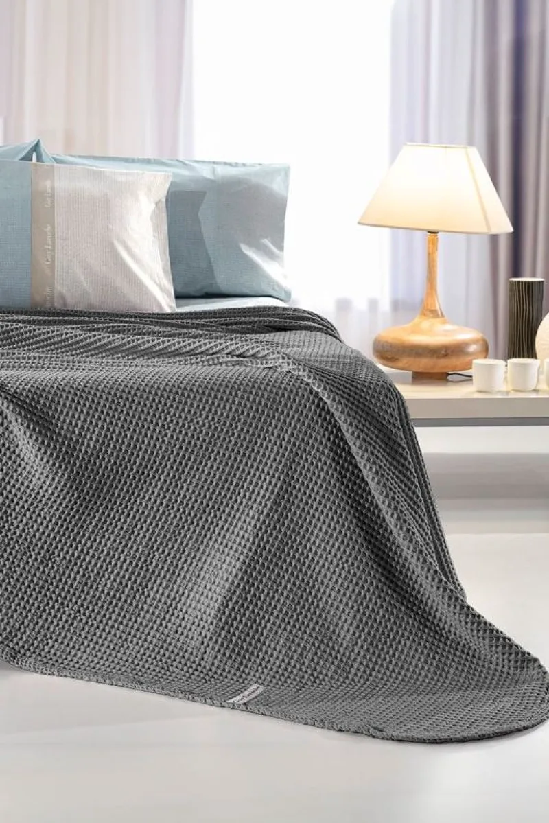 Καλυμμα Κρεβατιου King Size Eternity Anthracite Guy Laroche 260x240x0cm Μονόχρωμο