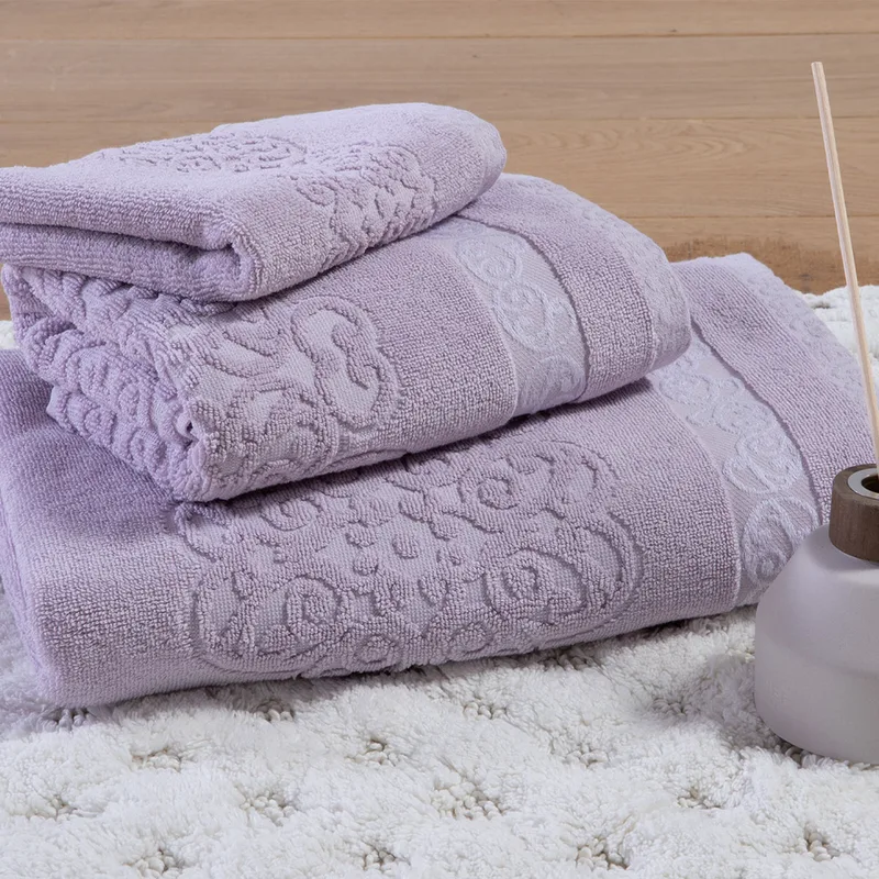 Πετσέτα Χεριών (30x50) Nef-Nef Homeware Zaphira Mauve 550gsm