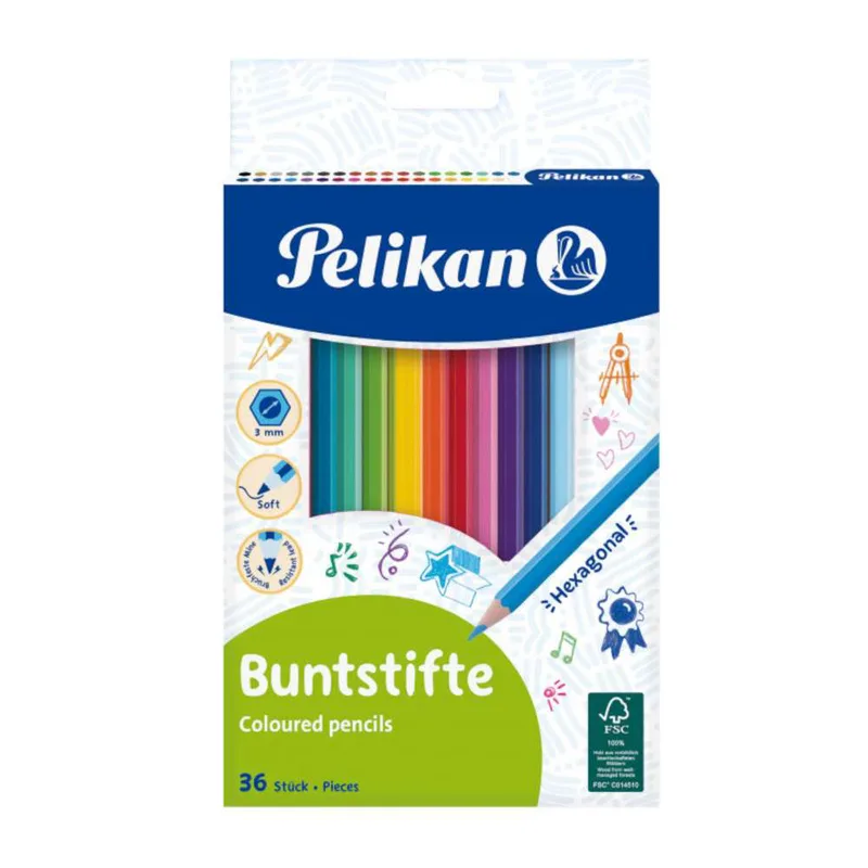 Pelikan Σετ Ξυλομπογιές 36τμχ 700139