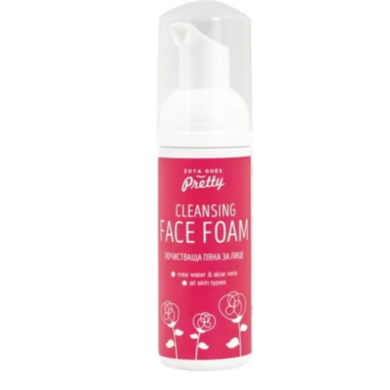 Zoya Goes Pretty Rose and Aloe Facial Cleansing Foam, 50 ml