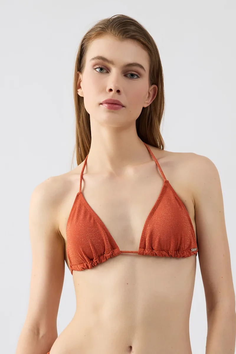 Minerva γυναικείο μαγιό bikini top τριγωνάκι lurex "Luba"-90-9493B-508