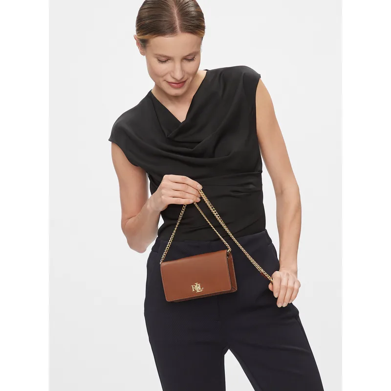 Τσάντα Lauren Ralph Lauren 432915377002 Καφέ