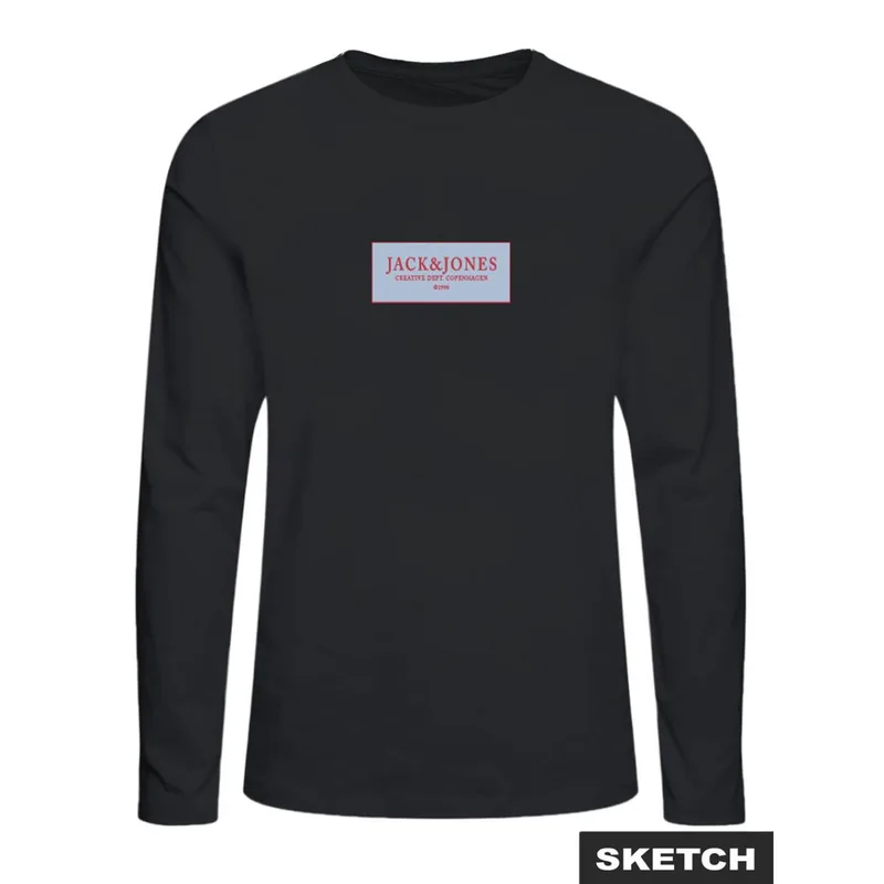 Μπλούζα μακό αγόρι JACK & JONES-12293613-Black