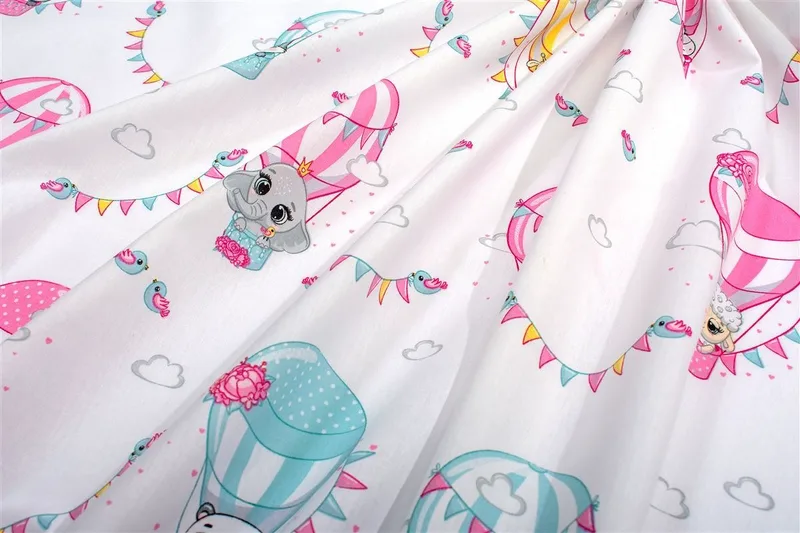 Πάνα Χασέ Dimcol The Floating Zoo 597 80x80 White-Pink