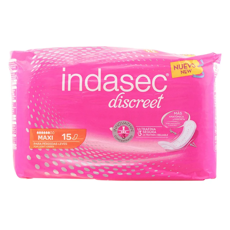Indasec Incontinence Tablets Maxi 15 Units