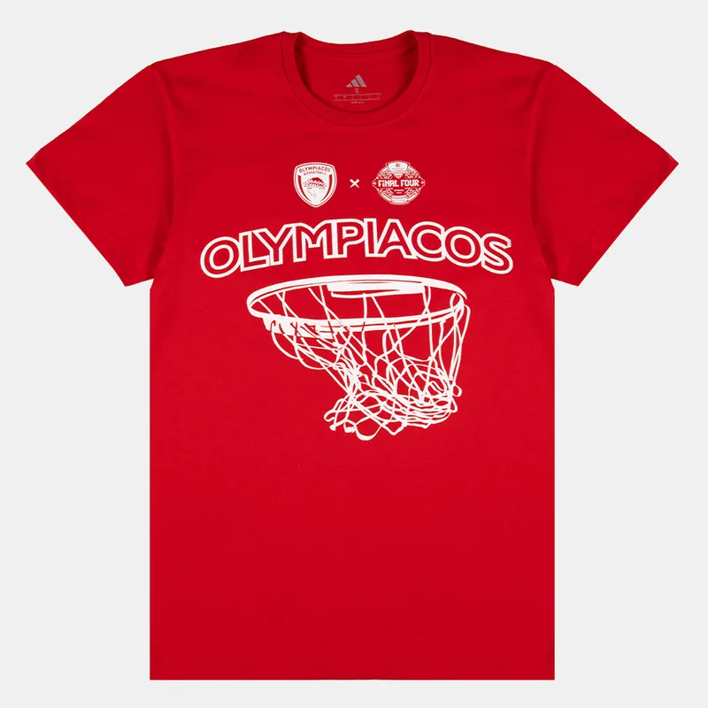 adidas Olympiacos BC EuroLeague Final 4 Athens 2026 Ανδρικό T-Shirt (9000286419_1634)