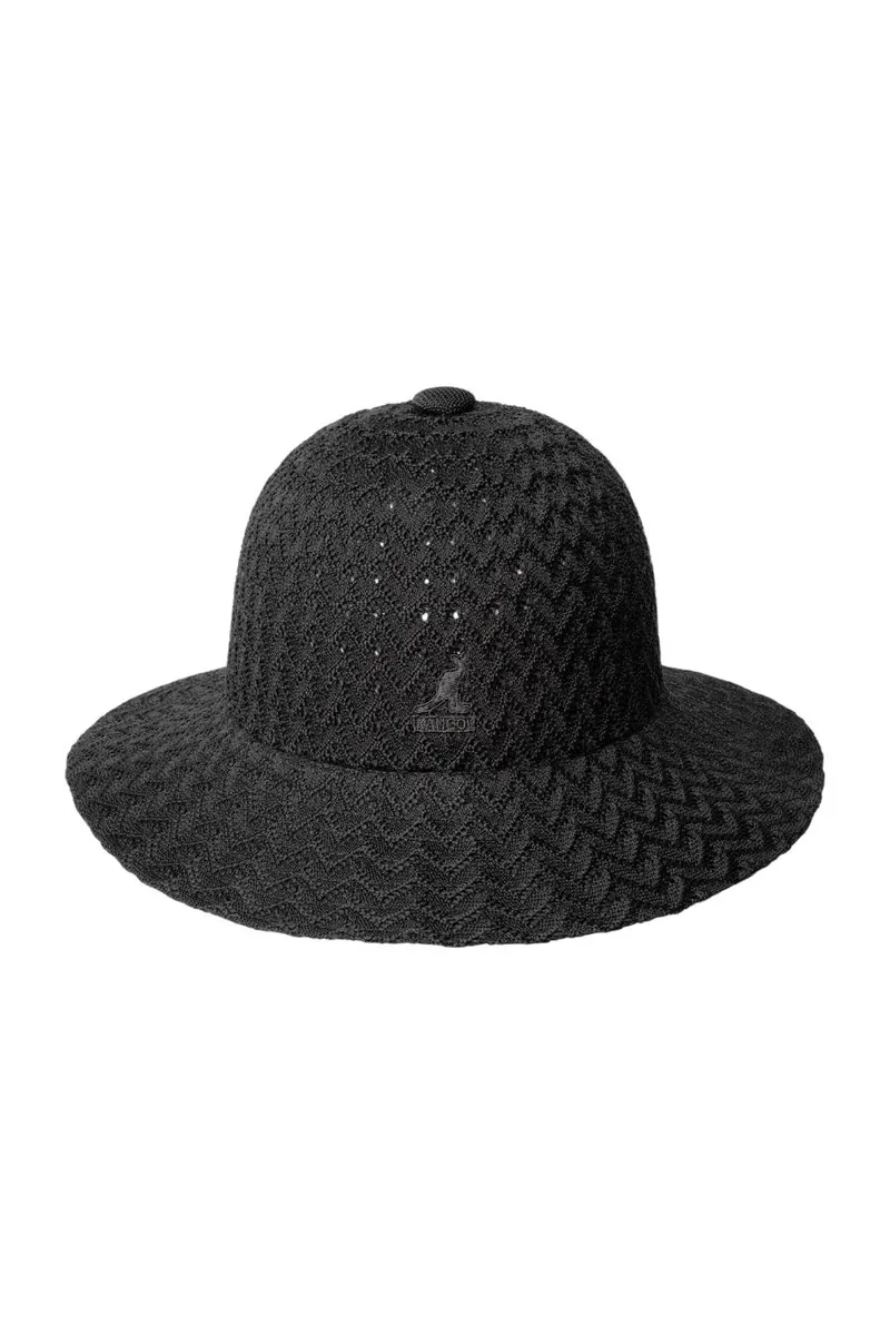 KANGOL Καπέλα TROPIC ZIG WIDE BRIM CASUAL - BLACK-K3824-BLACK