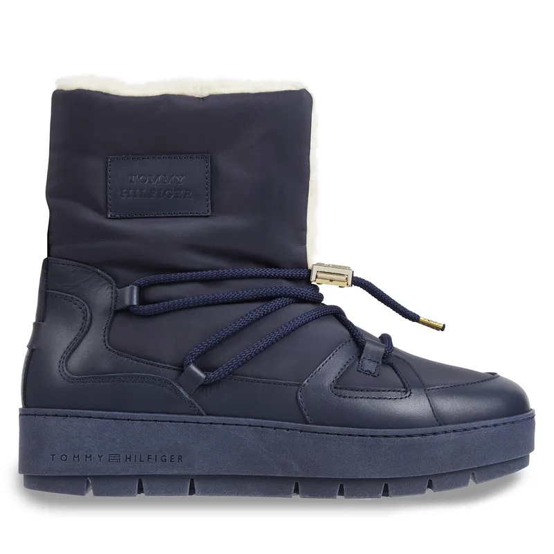 Μπότες Χιονιού Tommy Hilfiger Tommy Essential Snowboot FW0FW07504 Μπλε