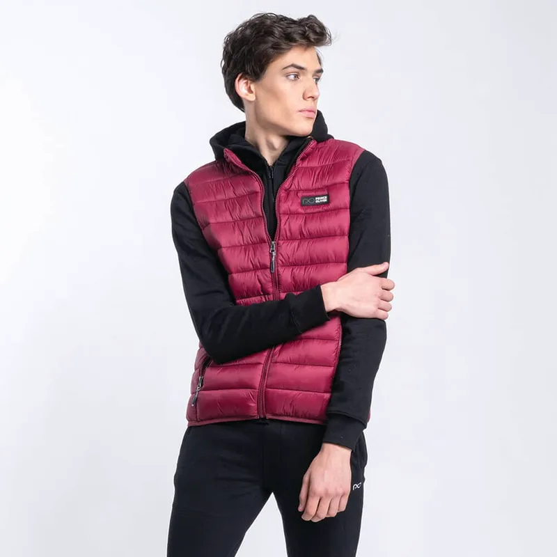 Lightweight Αμάνικο Μπουφάν Μπορντώ All Season (Modern Fit)