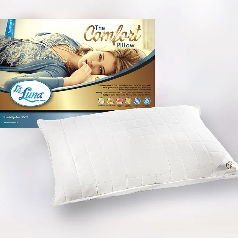 Μαξιλάρι Ύπνου 50X70 La Luna The Comfort Μέτριο Λευκό (50x70)