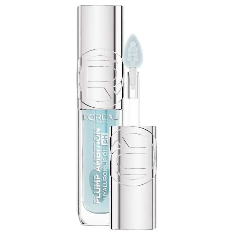 L'Oreal Paris Plump Ambition Hyaluron Lip Oil Ενυδατικό Λάδι Όγκου Χειλιών με Υαλουρονικό Οξύ 24ωρης Διάρκειας 5ml - 113 Cristal Ice