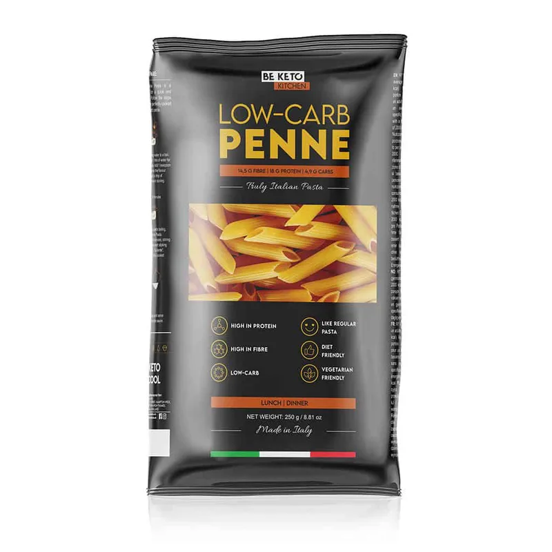 Beketo Pasta Κέτο Πέννες Χαμηλών Υδατανθράκων (250g)