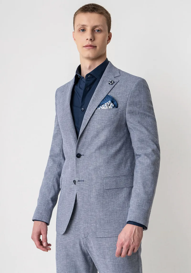 Guy Laroche Σακάκι της σειράς Linen - GLDS13722 20854 3 Blue