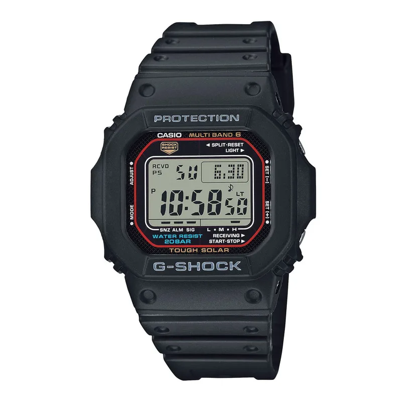 CASIO G-Shock Solar Radio Controlled Black Rubber Strap GW-M5610U-1ER