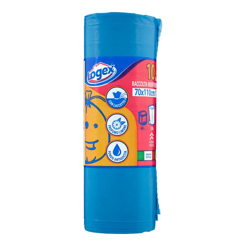 Logex Mixed Waste Bin Bags 70x110cm 120l 10 Pcs 1 unit