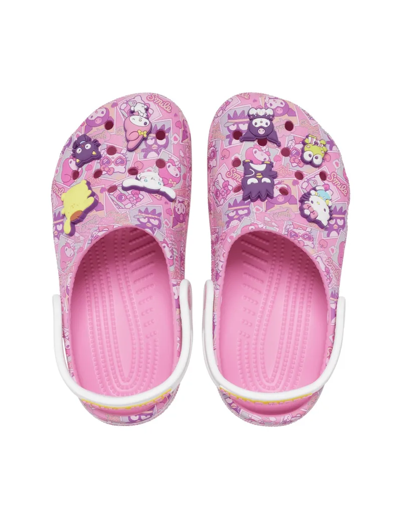 Crocs Παιδικά Ανατομικά Σαμπό Θαλάσσης Classic 208025-680 Ροζ