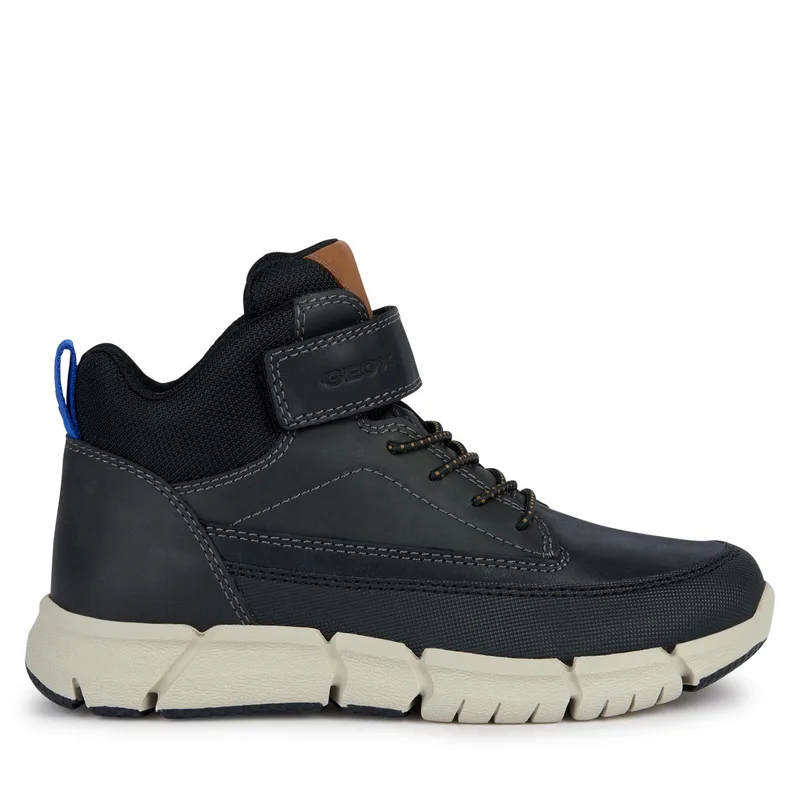 Μπότες Geox J Flexyper Boy J369BA 0CLFU C9999 S Μαύρο