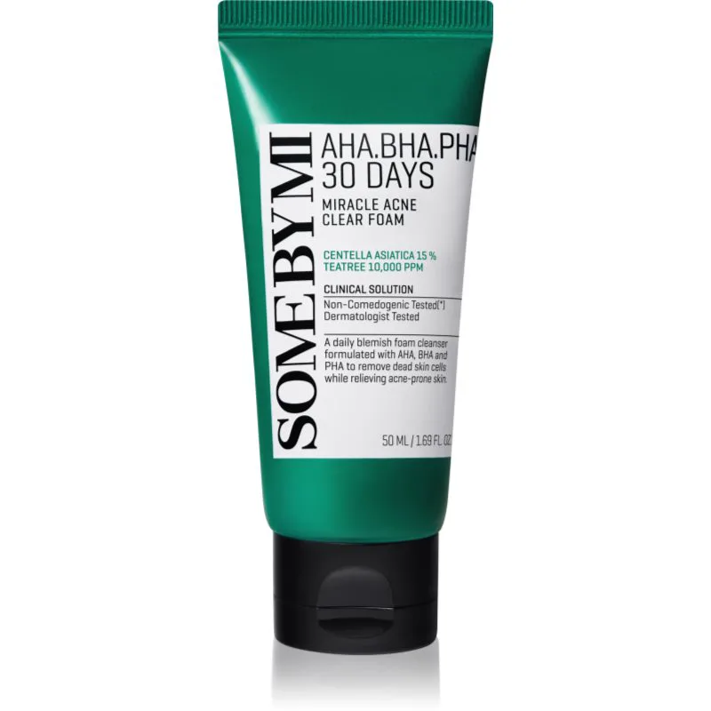 Some By Mi AHA∙BHA∙PHA 30 Days Miracle Acne Clear Foam αφρός για βαθύ καθαρισμό για προβληματική επιδερμίδα, ακμή 50 ml