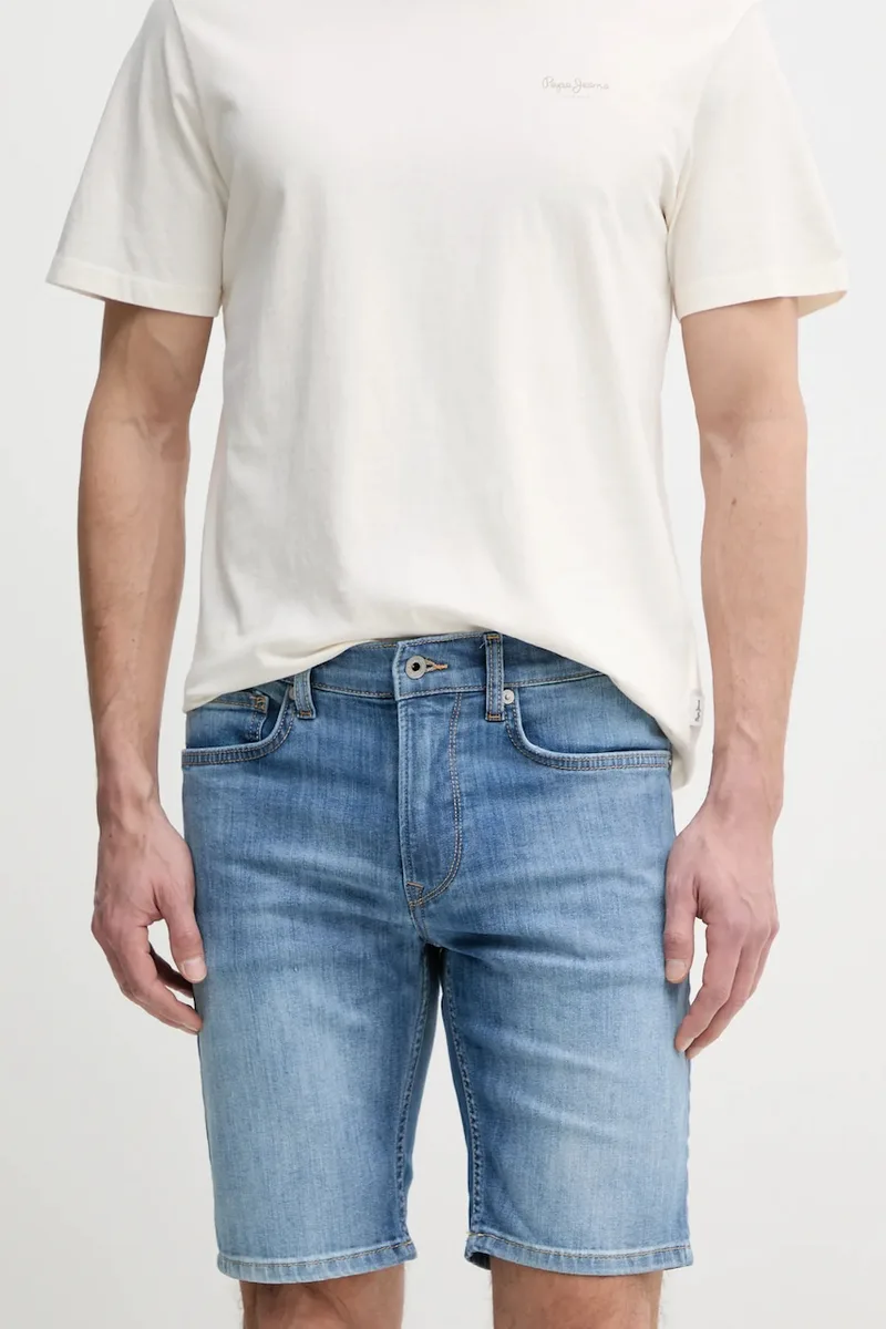 Τζιν σορτς Pepe Jeans SLIM SHORT HATCH