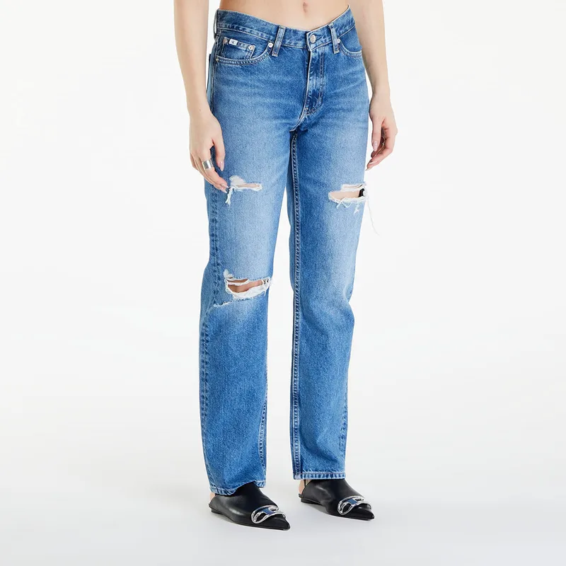Τζιν Calvin Klein Jeans Low Rise Straight Jeans Denim Medium W30/L30