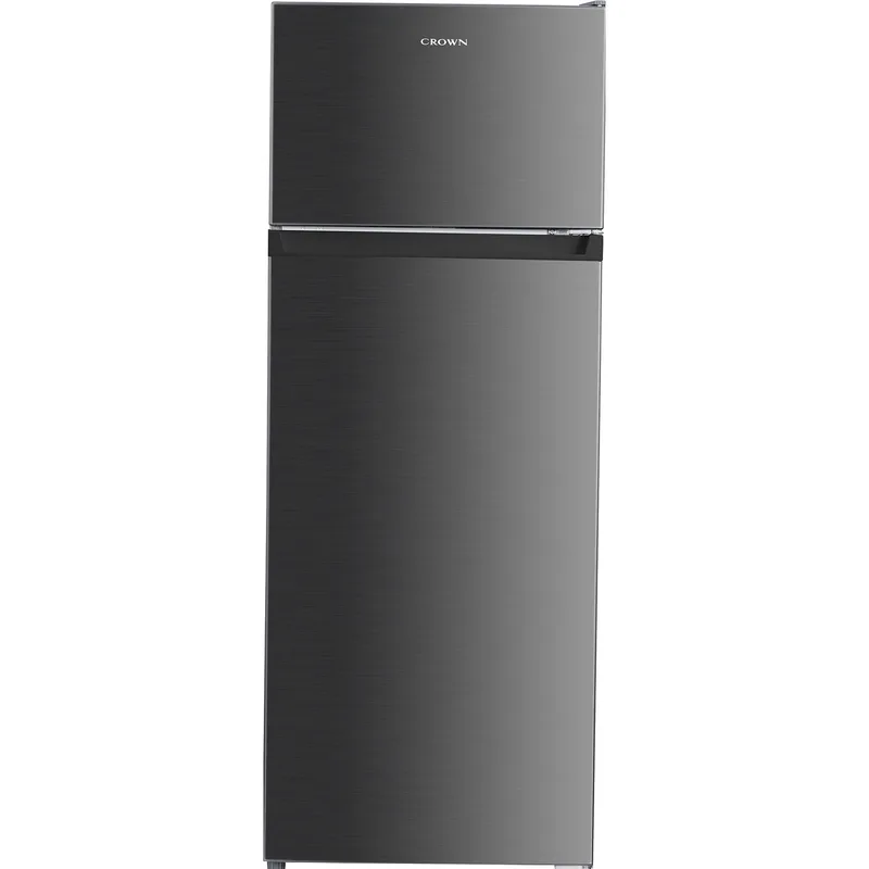 Crown DF241ESI Δίπορτο Ψυγείο 205 lt , E , Στατικό , Inox Υ143xΠ55xB55 DF241ESI