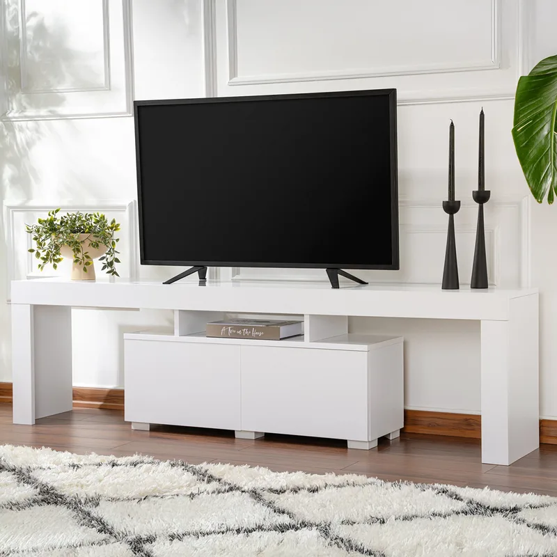 Βάση Τηλεόρασης Enclave - Natural White 241Nrd1323 (180x50x31,3)