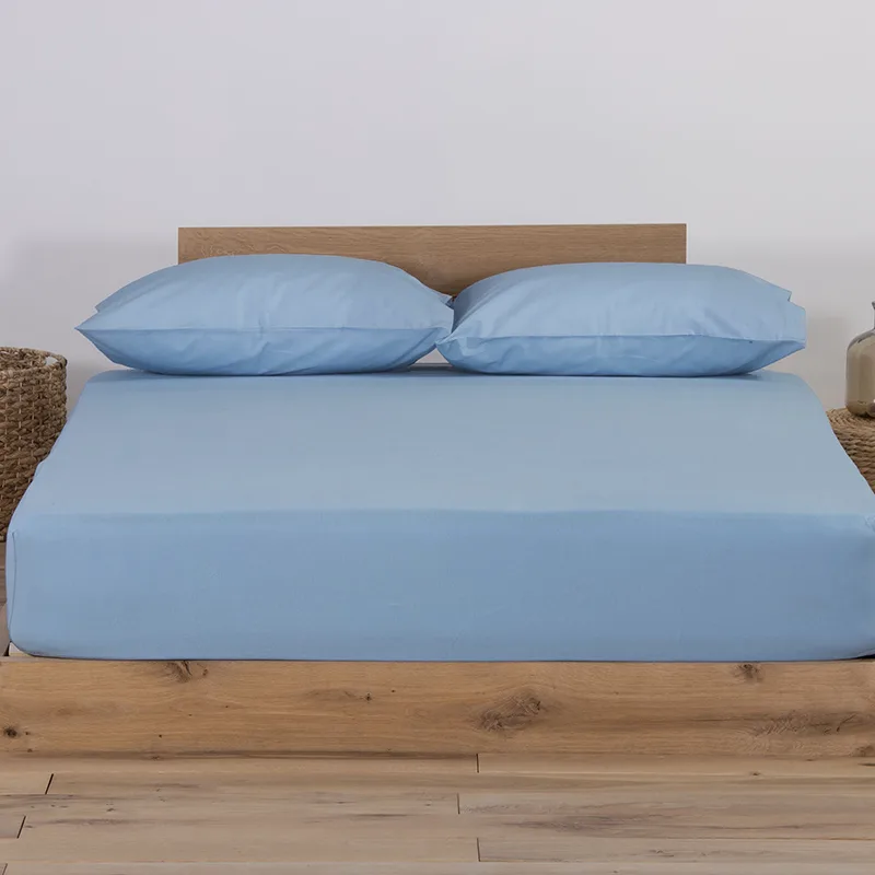 Σεντόνι Μεμονωμένο Διπλό 140X200+30 Nef Nef Jersey L.Blue Με Λάστιχο (140x200+30)