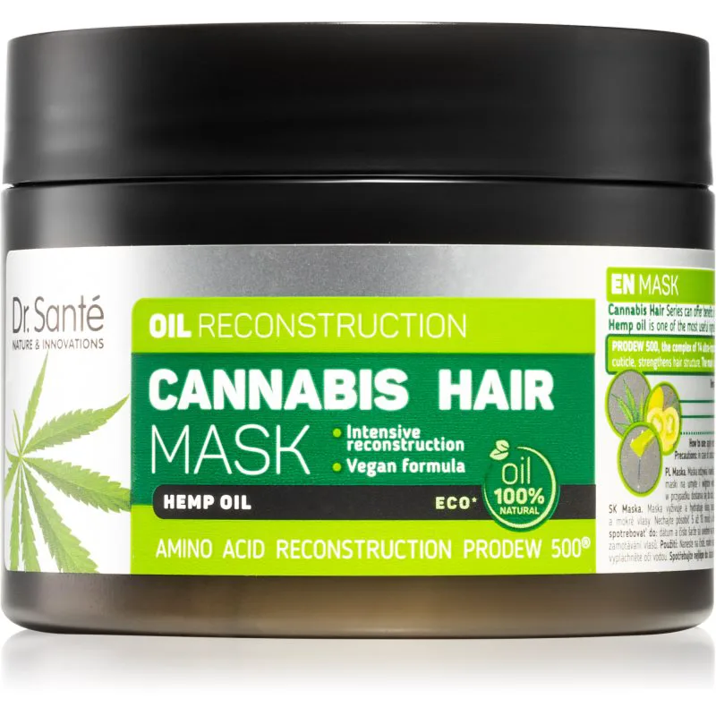 Dr. Santé Cannabis αναγεννητική μάσκα για κατεστραμμένα μαλλιά 300 ml