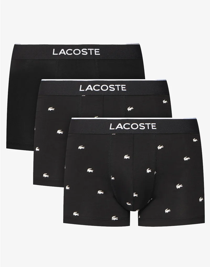 LACOSTE ΣΕΤ 3 ΕΣΩΡΟΥΧΩΝ TRUNK UNDERWEAR TRUNK 35H1299-031 Black