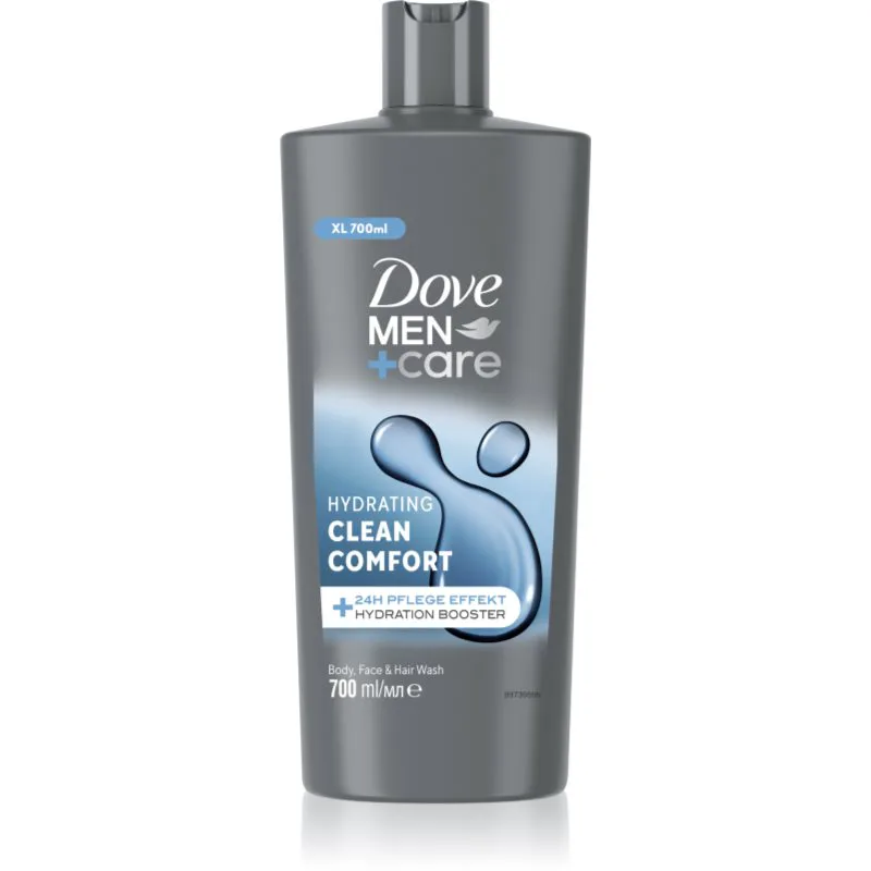 Dove Men+Care Clean Comfort τζελ για ντους Για πρόσωπο, σώμα και μαλλιά 700 ml