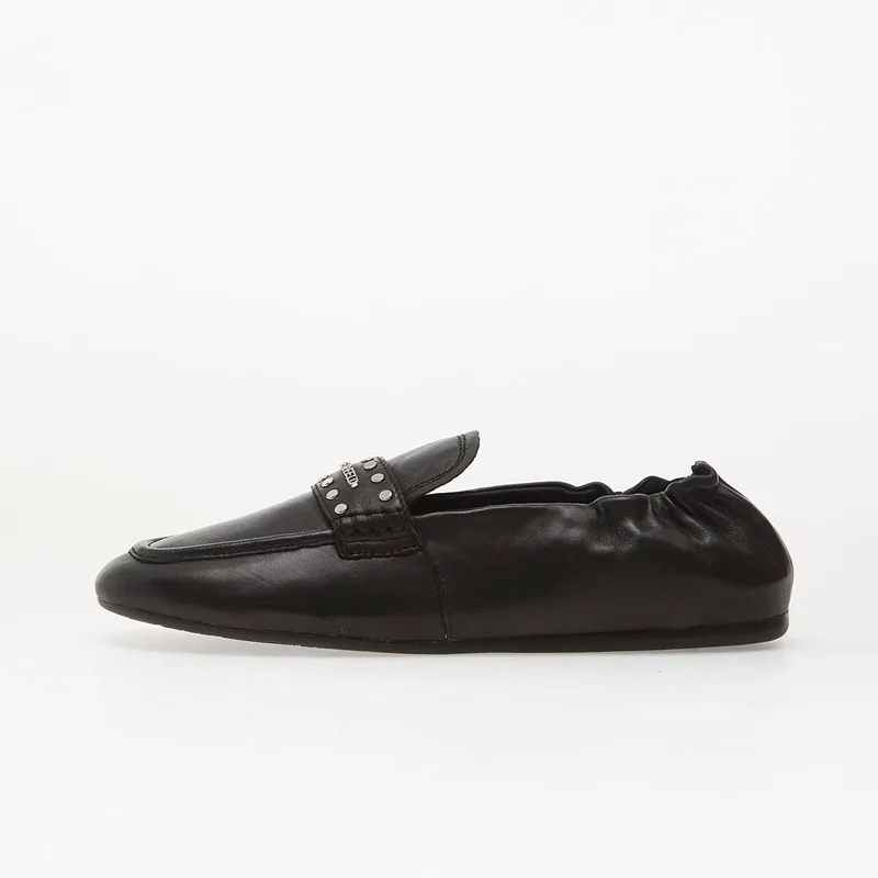 Sneakers Karl Lagerfeld Jeans Marlee Loafer Studs Saddle Black Lthr w/ Silver EUR 38