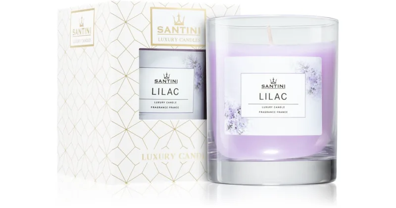 SANTINI Cosmetic Lilac scented candle 200 g