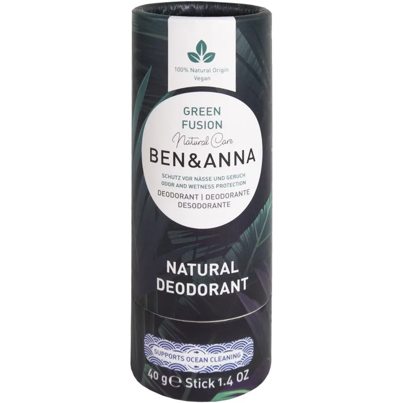 BEN&ANNA Natural Deodorant Green Fusion στερεό αποσμητικό 40 γρ