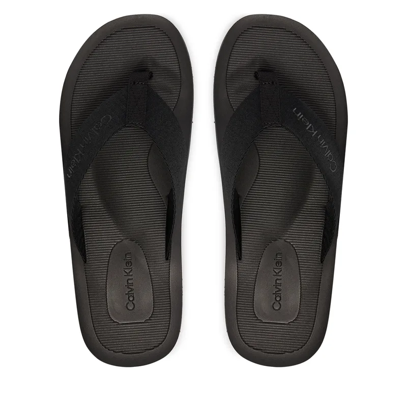 Σαγιονάρες Calvin Klein Logo Webbing Strap HM0HM02106 Μαύρο