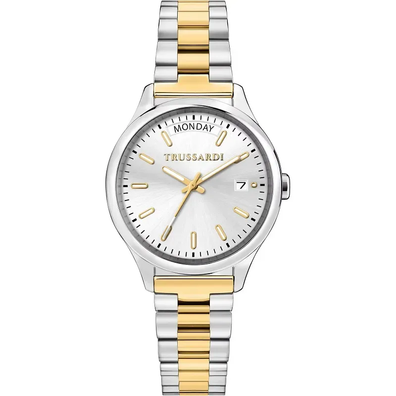 Γυναικείο ρολόι Trussardi City Life Two Tone Stainless Steel Bracelet R2453170502 R2453170502 Ατσάλι