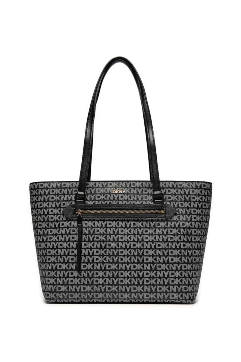 DKNY γυναικεία τσάντα ώμου με all-over logo "Bryant" - R42AYE20 Μαύρο