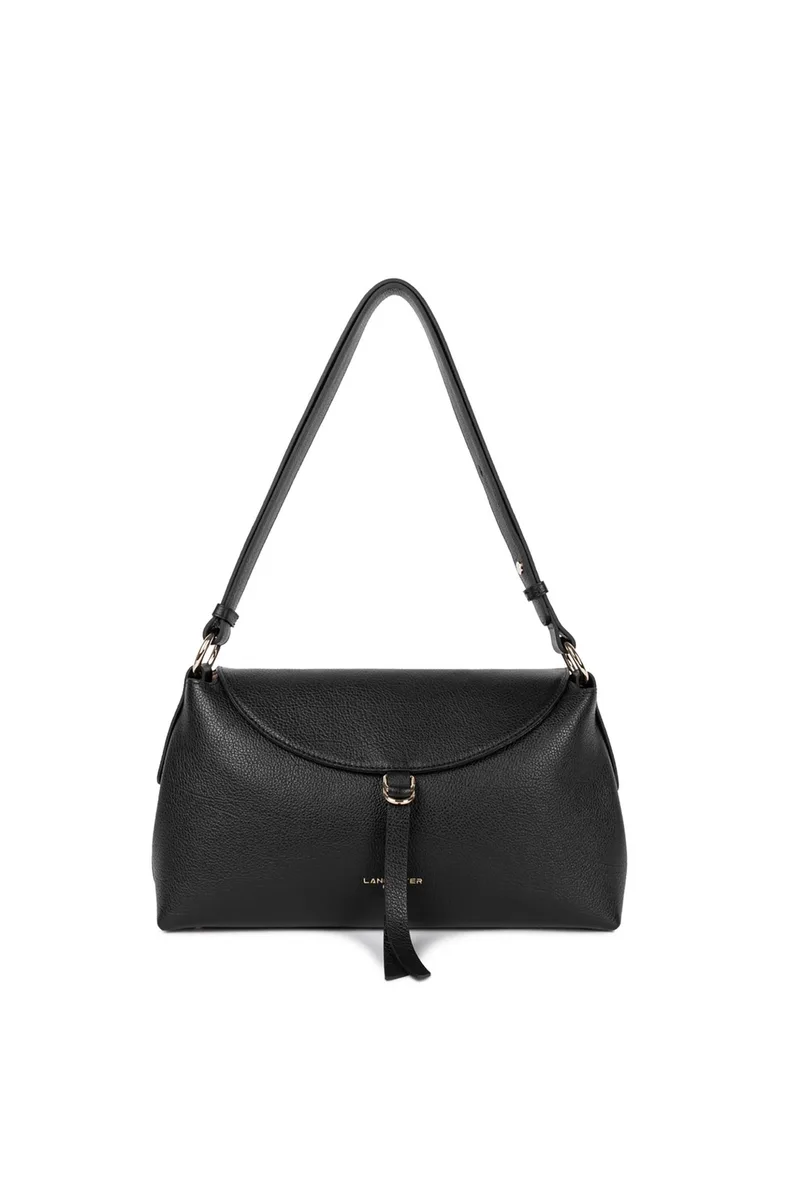 Lancaster γυναικεία δερμάτινη τσάντα crossbody "Dune Gaia Medium" - 529-104 Μαύρο