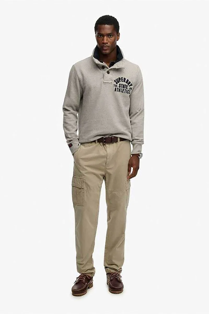 Superdry ανδρικό παντελόνι cargo Straight Fit "Ripstop Light" - M7011439A Μπεζ