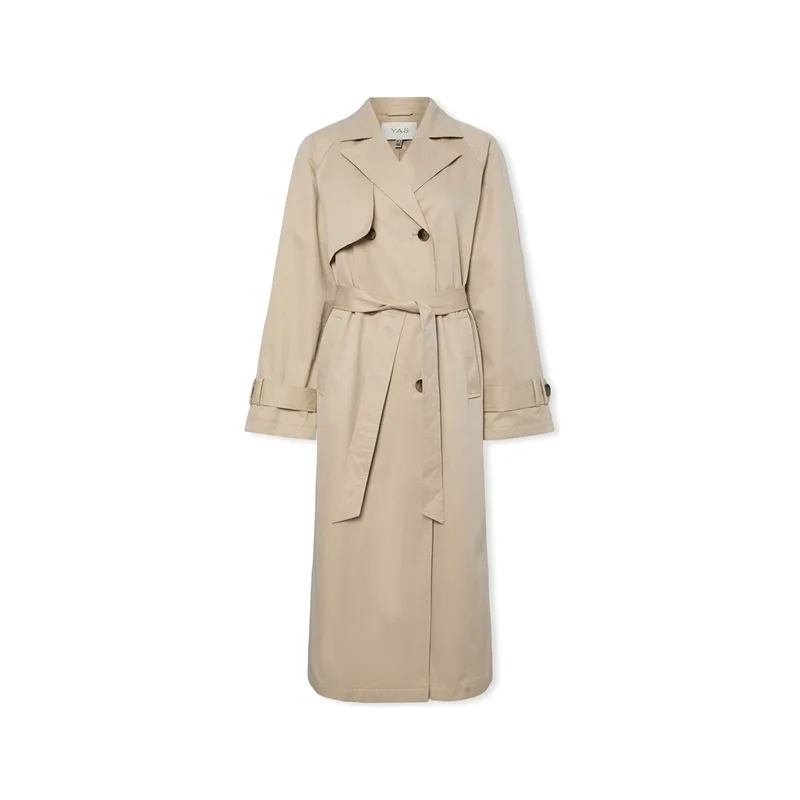 Παλτό Y.a.s YAS Plena Pleated Jacket - Brown Rice