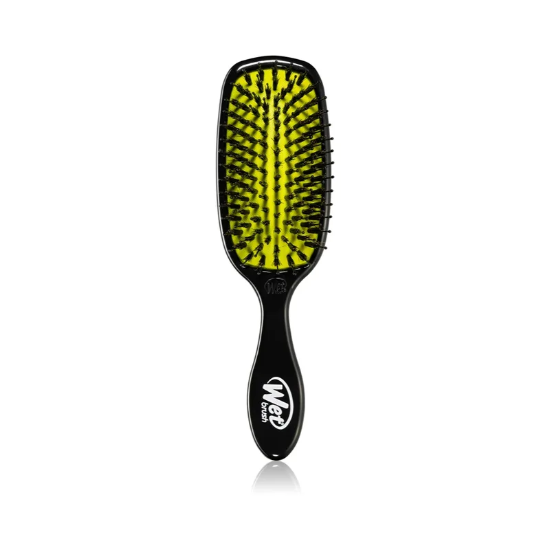 Wet Brush Shine Enhancer - straightening brush with black boar bristles