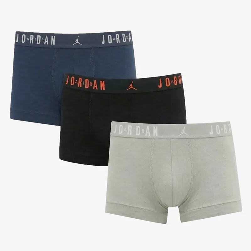Μπόξερς Jordan JHM Mens Flight Cotton 3-Pack Tru Squadron Blue XXL