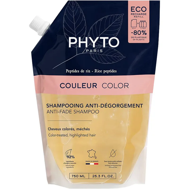 Phyto Color Anti-Fade Shampoo Ανταλλακτικό Σαμπουάν Προστασίας Χρώματος από το Ξεθώριασμα 750ml Refill