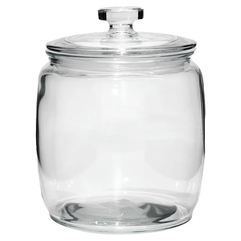 Βάζο Με Καπάκι Διάφανο Ερμητικό 390cl Φ18x25cm