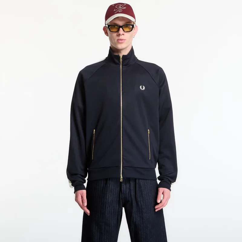 Φούτερ Fred Perry Cable Taped Track Jacket Navy XL