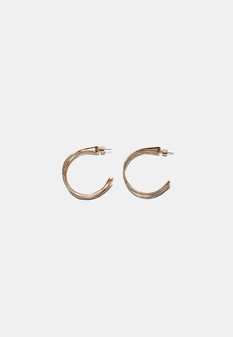 Stradivarius Σκουλαρίκια Κρίκοι Χρυσαφί Os