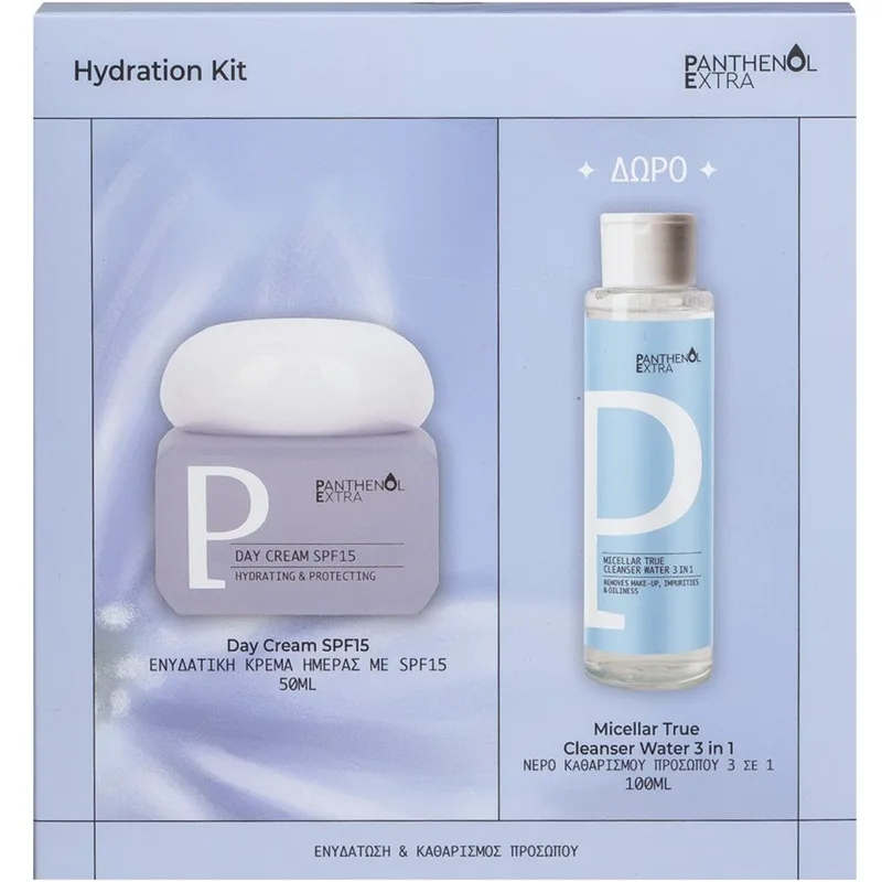 Panthenol Extra Promo Hydrating & Protecting Spf15 Day Cream 50ml & Δώρο True Cleanser 3in1 Micellar Water 100ml