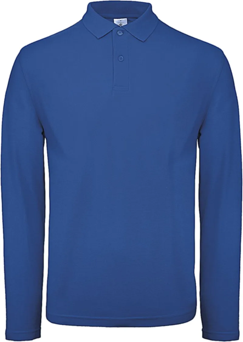 Ανδρική Μπλούζα Polo Μακρυμάνικη ID.001 LSL B & C PUI12 Royal Blue