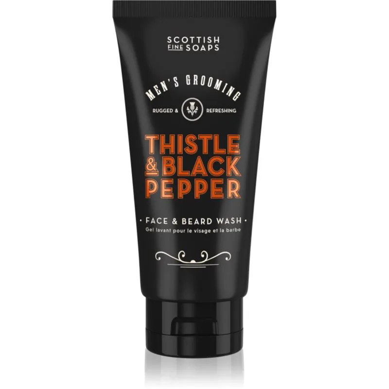 Scottish Fine Soaps Thistle & Black Pepper τζελ πλυσίματος Για πρόσωπο και τα γένια 150 ml